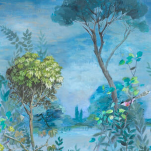 Scenes and Murals Wallpaper - GIARDINO SEGRETO SCENE 1 DELFT