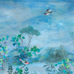 Scenes and Murals Wallpaper - GIARDINO SEGRETO SCENE 2 DELFT