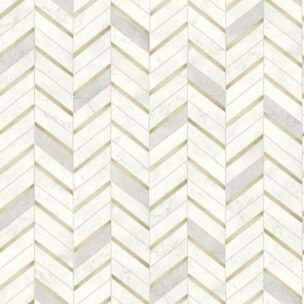 CHEVRON MARBLE TILE GOLD