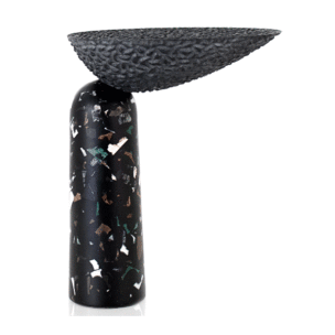 ROCCA SIDE TABLE-MARBLE BASE-CARVED